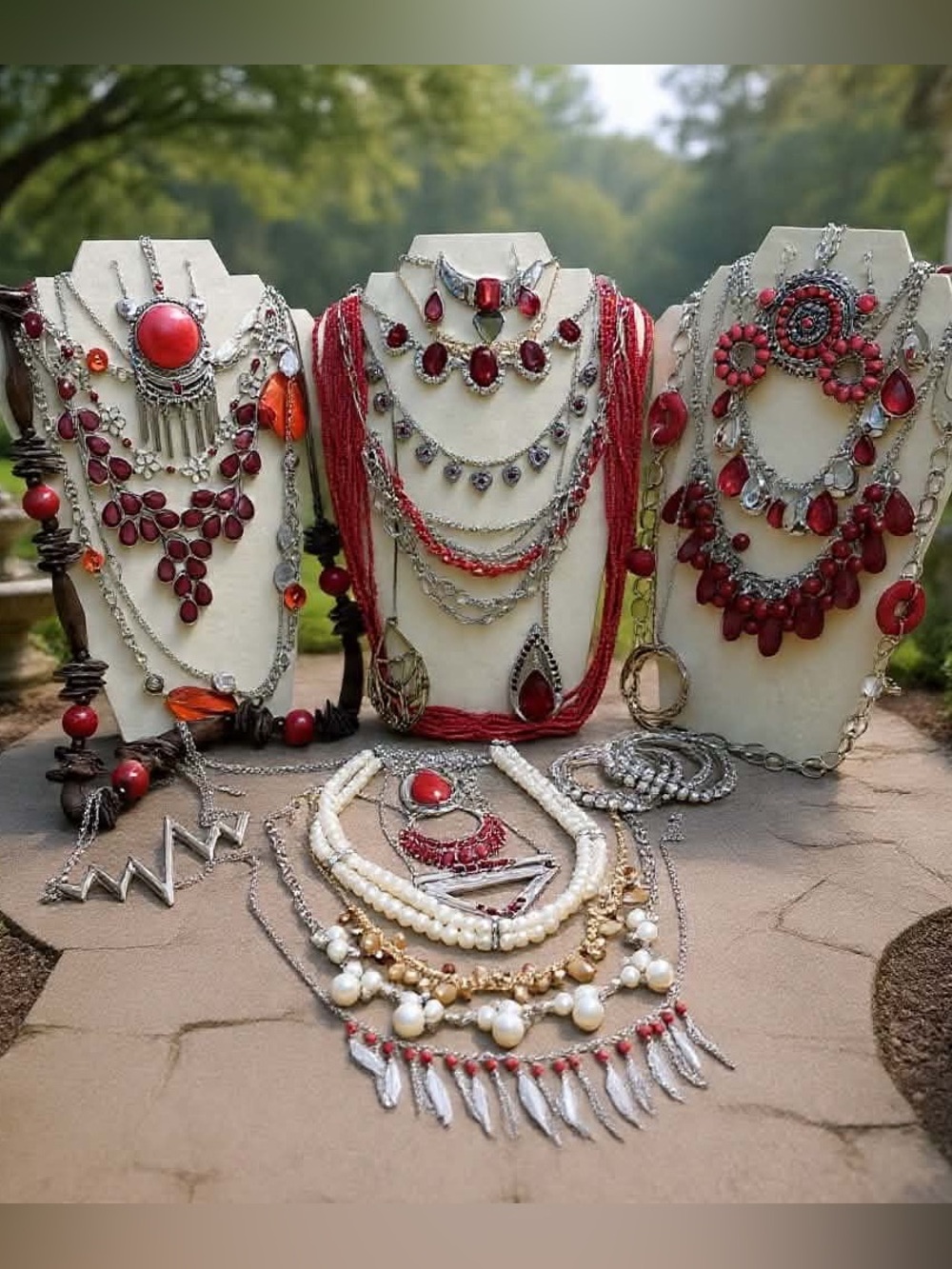 New Jewelry  50 Pieces Bracelets Necklaces Earrings Vintage To Now Style